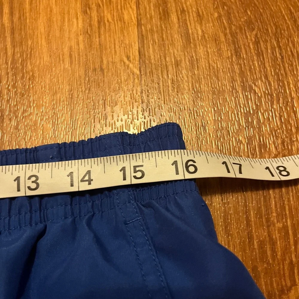 Nike Running Shorts‎ Men Large Navy Blue Mesh Lined Swoosh Logo Active